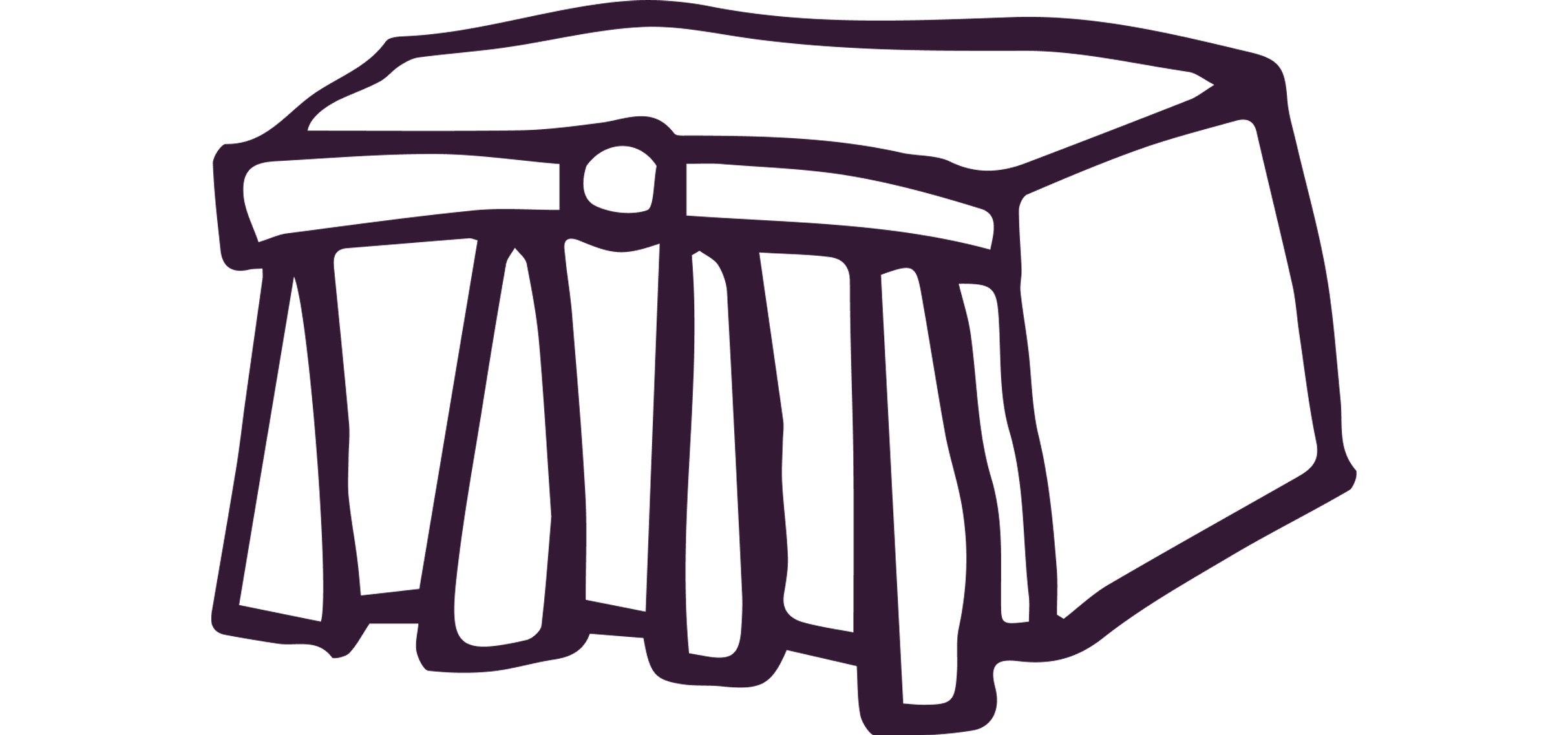 illustrated building with columns