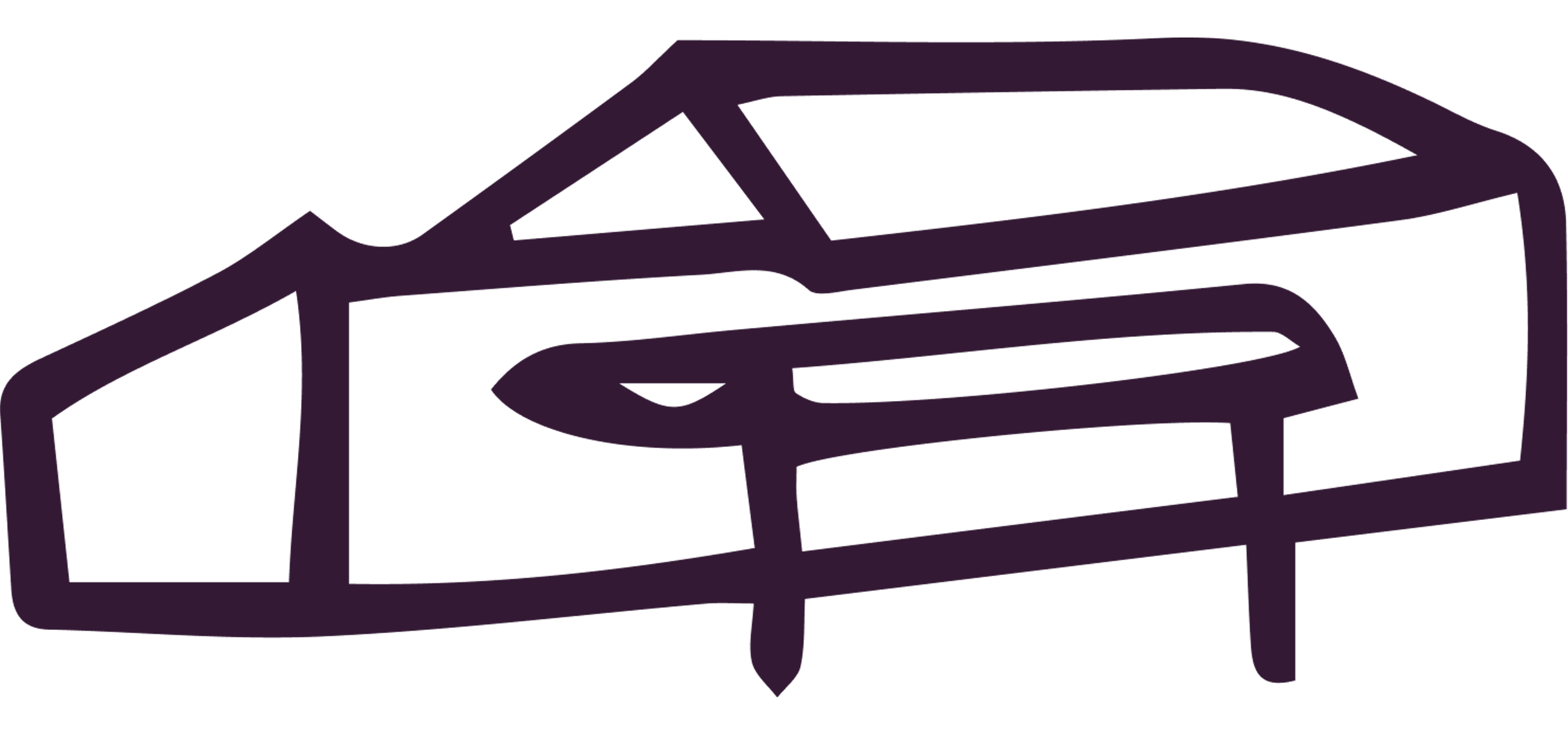 illustrated building with angled roof