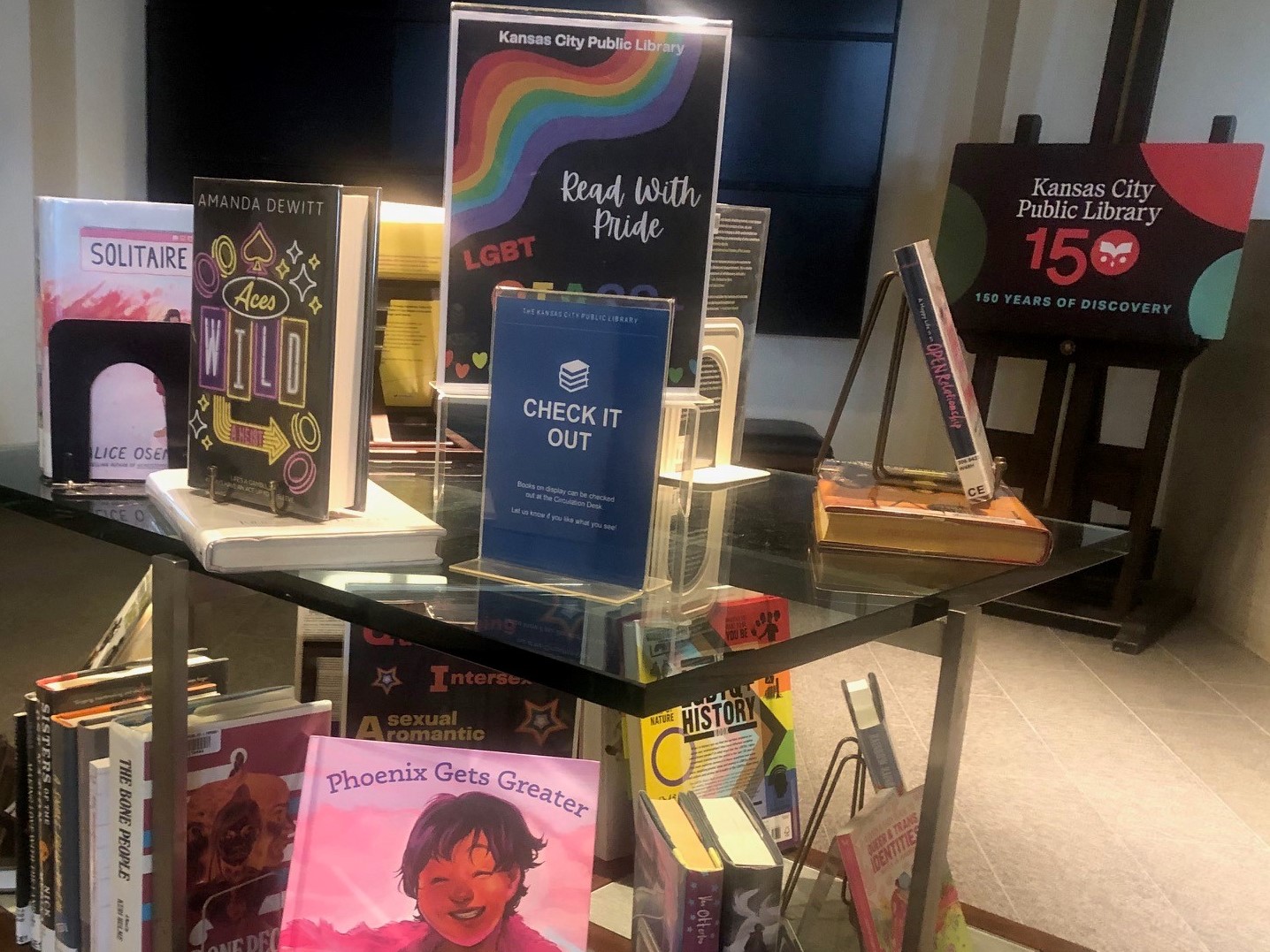 Pride display at Central