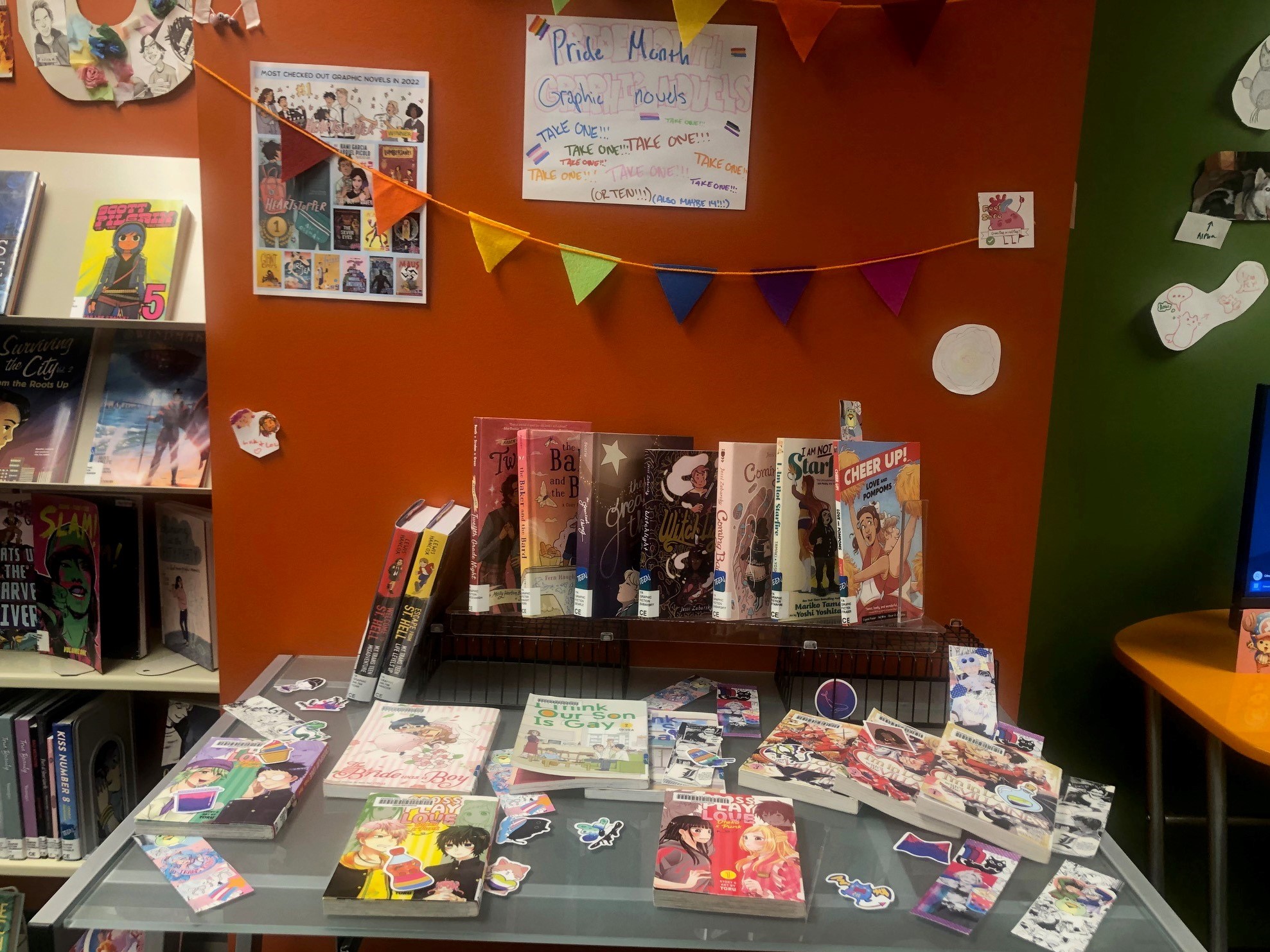 LGBT Pride Display in Central Library