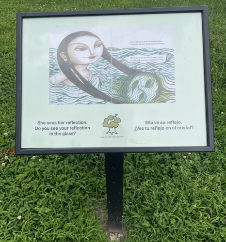 Book cover of I Know the River Loves Me/Yo sé que el río me ama by Maya Christina Gonzales in Budd Park.
