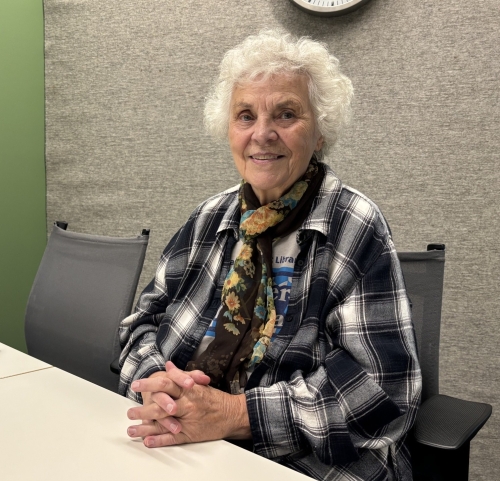 Maxi Moody, an evening and weekend supervisor at the Southeast Branch, who heads up a dominoes group called Madd about Dominoes.