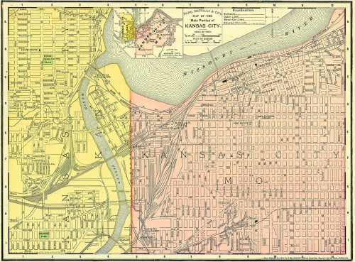 Rand, McNally & Co.’s Map of Kansas City, 1895. Kansas City Public Library