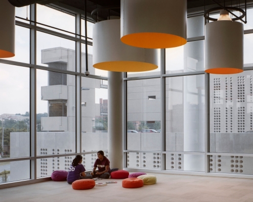 Windows in the Plaza Branch