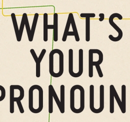 pronouns drawn like subway map
