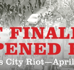 image of riot from above