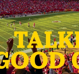 Arrowhead stadium with game and crowd