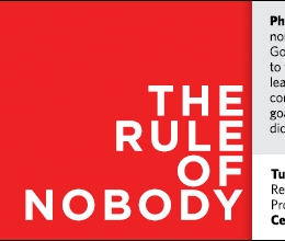 red background with bold text