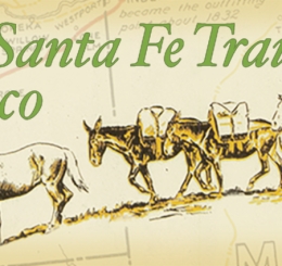 cartoon of man on horse with other horse and five donkeys