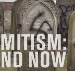 cemetery with nazi graffiti