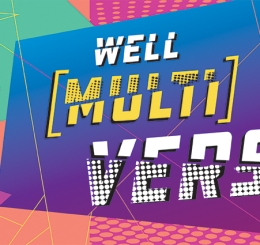 90s styled shapes and colors