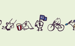 illustrated owls doing various activities