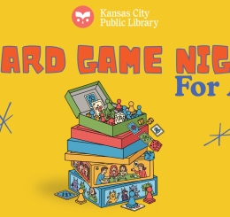 illustration of stacked board games and pieces
