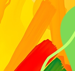illustrated paint splotches