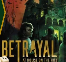 illustration of haunted house and game box