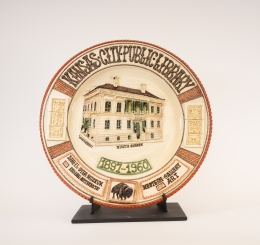 Commemorative Plate for then 9th & Locust Library