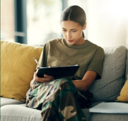 woman reading