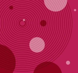 pink, red, and white circles