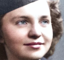 A female volunteers who delivered coffee and doughnuts to boost the morale of WWII 