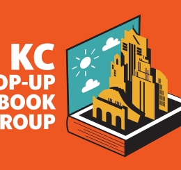 illustration of a book which had pop ups of Kansas City landmarks