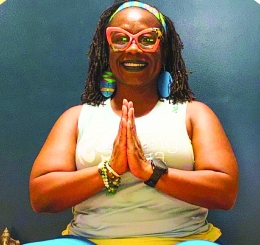 woman doing yoga pose