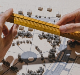 Ruler and blueprints