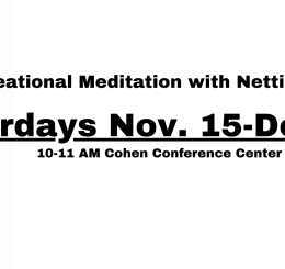 illustration of person meditating with balloon