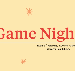illustrations of meeples, dice, game board, and playing cards