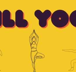 line illustrations of people in yoga poses