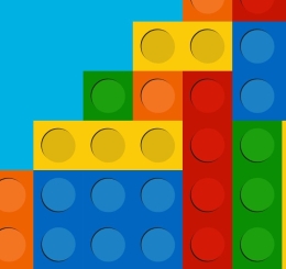 illustration of LEGO bricks next to each other