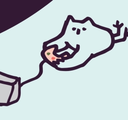 illustrated owl with game controller in wings