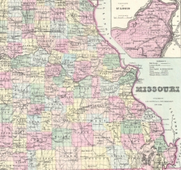 a map of the state of Missouri