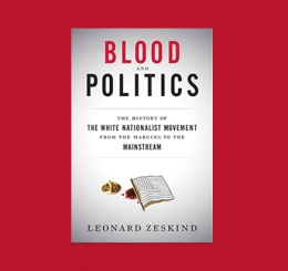 Signature event and a photo of the book blood and politics