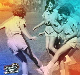 The Kansas City Star Archive / Missouri Valley Special Collections, Kansas City Public Library / Crysta Henthorne KCUR 89.3 An action shot from the 1950s of girls playing an intramural soccer game at what's today called Haskell Indian Nations University in Lawrence, Kansas.