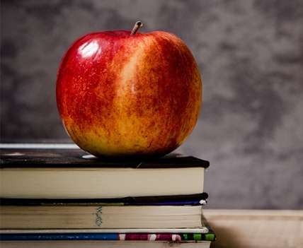 apple on books