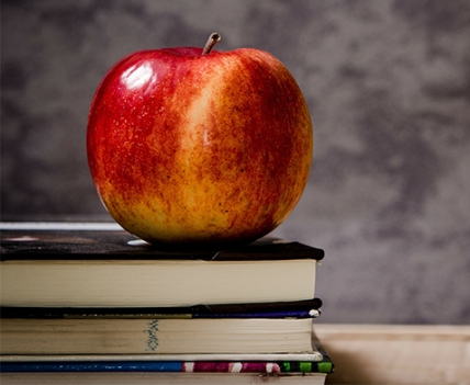 apple on books
