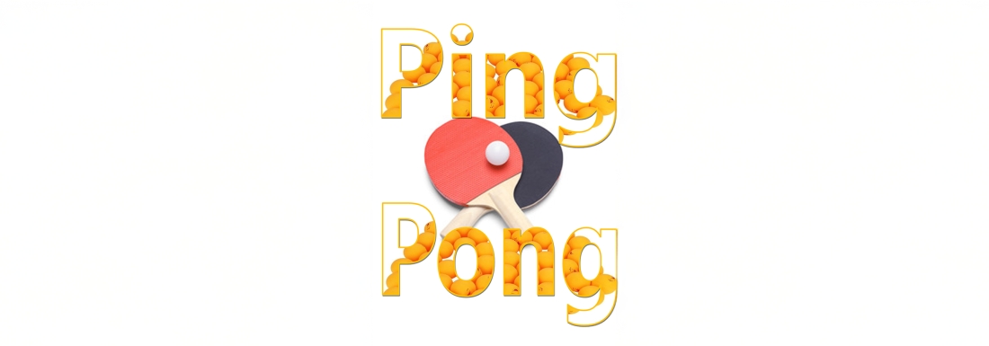 ping pong paddles and ball