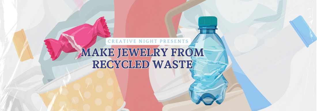 flat graphic of recyclables