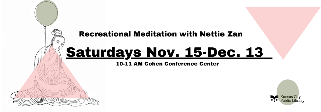 illustration of person meditating with balloon