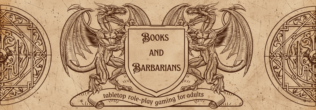 illustrated dragons and shield