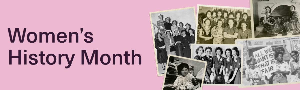 Women's History Month banner