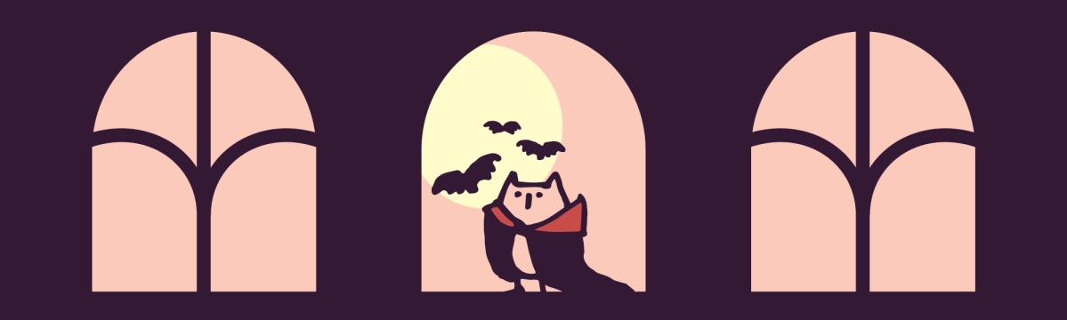 owl and bats with pink background