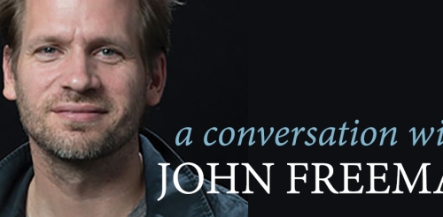 John Freeman looking at camera