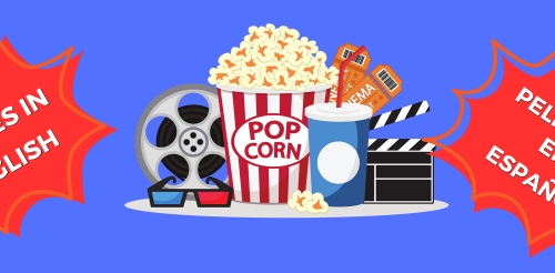 illustration of movie theater paraphernalia
