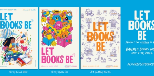 Let Books Be Poster for ALA's Banned Books Week in October 