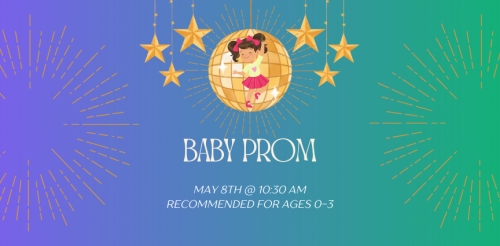 illustration of baby in front of disco ball