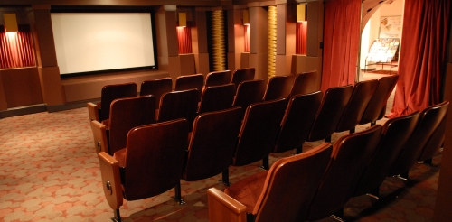 Theater seating in low light