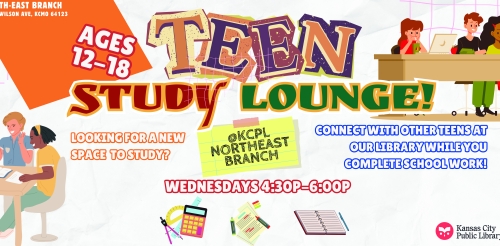 illustrations of teens studying